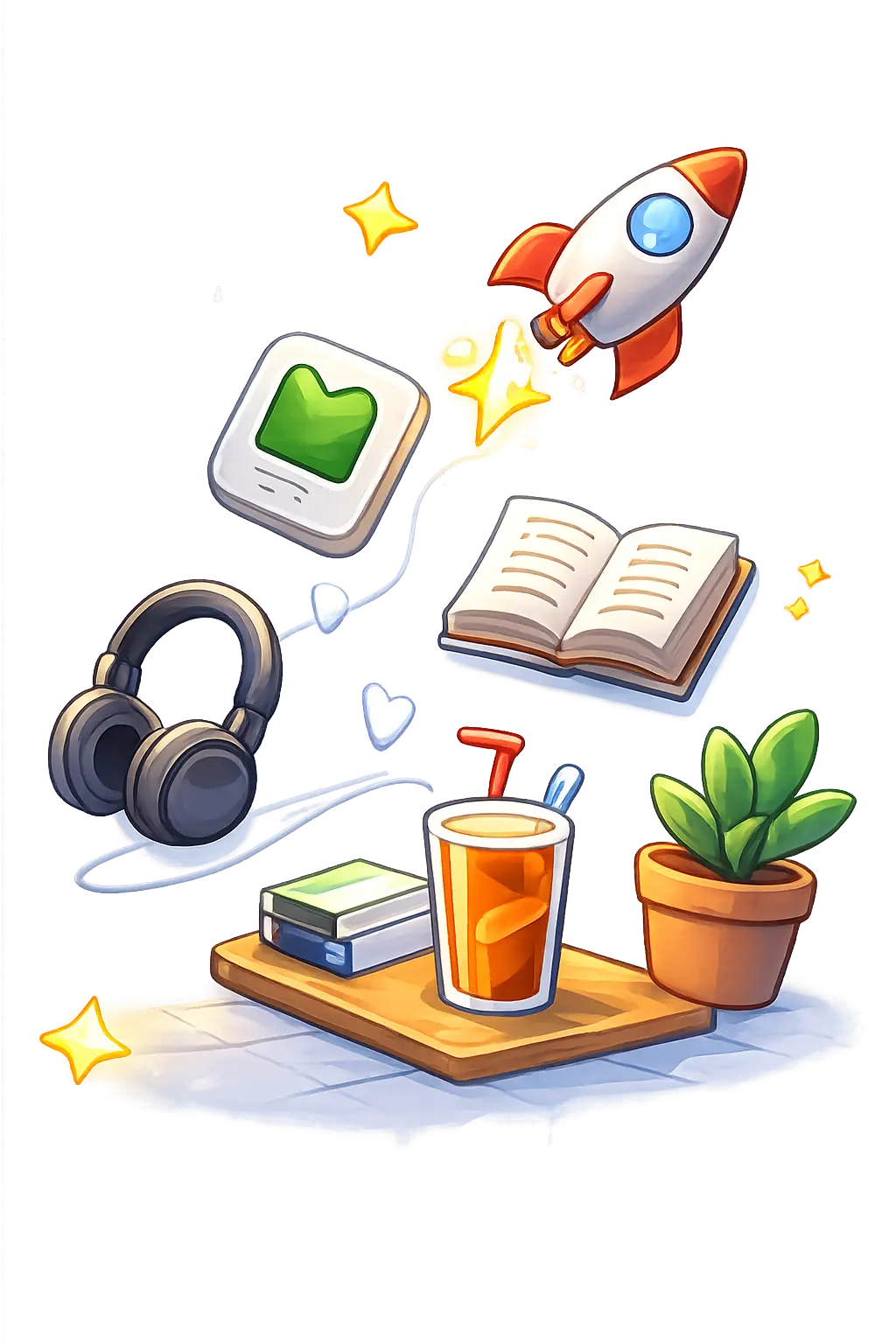 Illustration mit motivierenden Aktivitätsideen